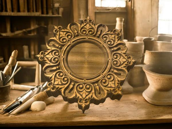 Mandalastempel aus Hartholz Mandalastempel aus Hartholz